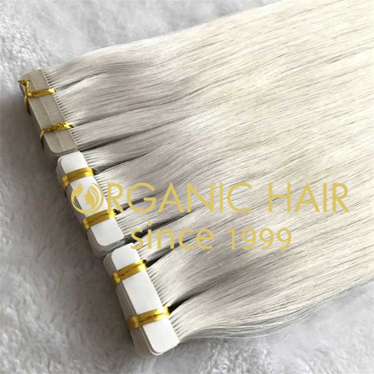 Ash color hair new tape in hair extensions H87